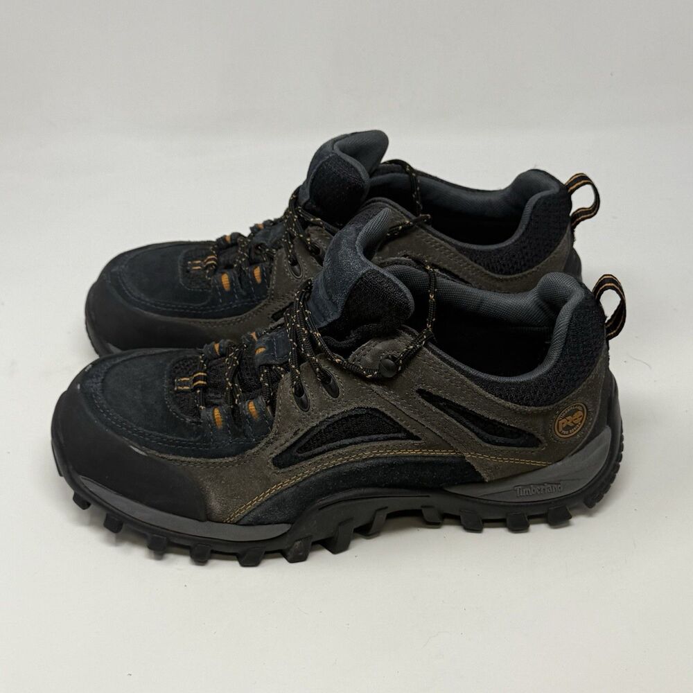 Timberland Pro Mudsill Steel Toe Work Shoes Mens 7.5 Blue Gray Suede Lace Up - Picture 4 of 16